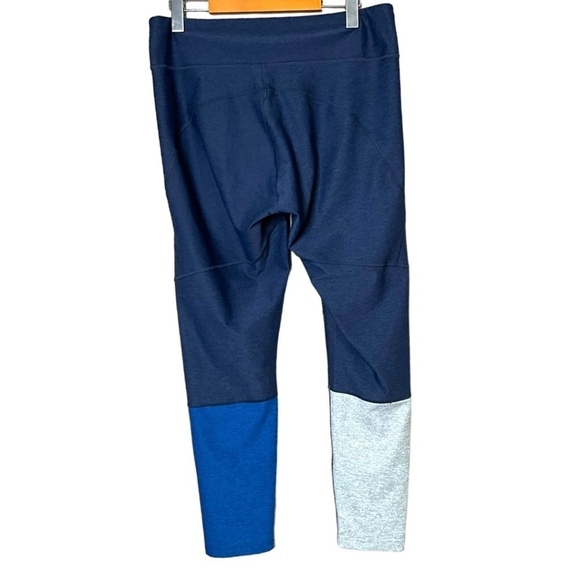 OUTDOOR VOICES Dipped Full Length Leggings in Blue Poly / Spandex Stretch Sz XL - Picture 4 of 10